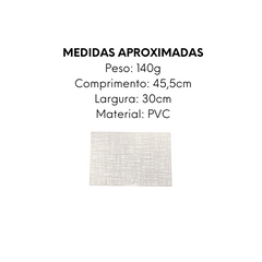 Lugar Americano PVC Off White - A Gourmet
