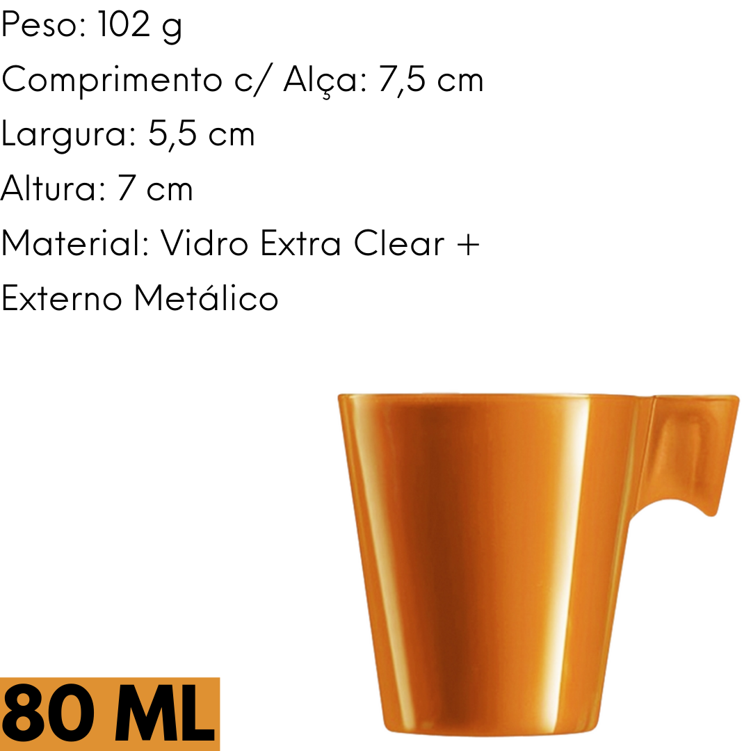 Xicara Napoli Expresso Caramelo 80 ML A Gourmet