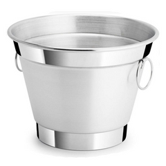 Balde de Gelo Pequeno Aluminio Polido 2,5L Lidermix