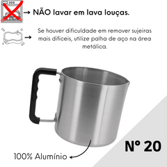 Canecão Luxo N20 Alumínio Extra Polido Lidermix