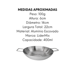 Frigideira Pergaminho N14 Aluminio Lidermix