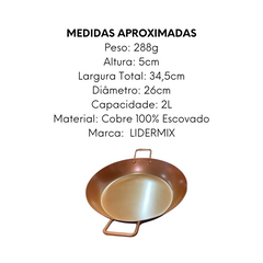 Frigideira Pergaminho Cobre RoseGold N26 - A Gourmet
