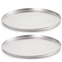 Forma de Pizza em Aluminio Polida 25cm Lidermix
