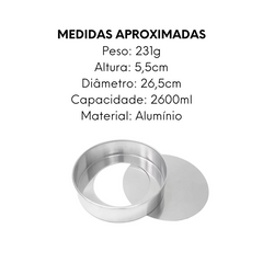 Forma Redonda Fundo Removivel Lidermix