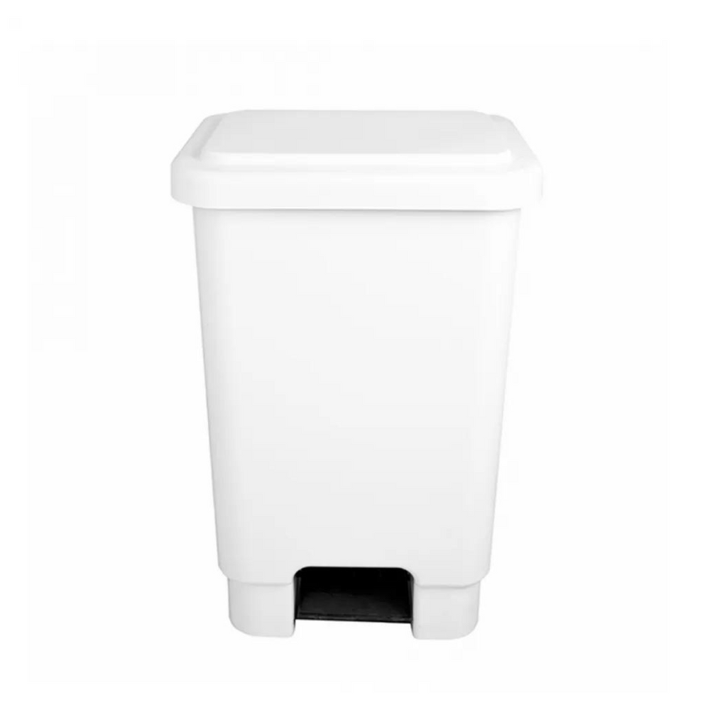 Lixeira Retangular 15L Branca - A Gourmet