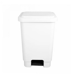 Lixeira Retangular 15L Branca - A Gourmet