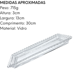 Travessa Retangular Coração