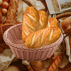 Cesta Rattan 21cm Plástico Lyor