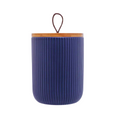 Potiche de Ceramica Com Tampa de Bambu