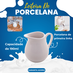 Leiteira de Porcelana 190ml - A Gourmet