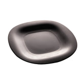 Prato Raso Carine Noir Preto 27cm Vidro Temperado Day Home