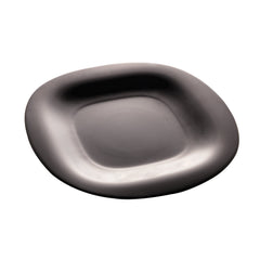 Prato Raso Carine Noir Preto 27cm Vidro Temperado Day Home