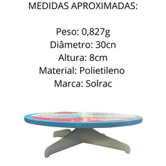 Bailarina Azul Giratória Redonda Soirac