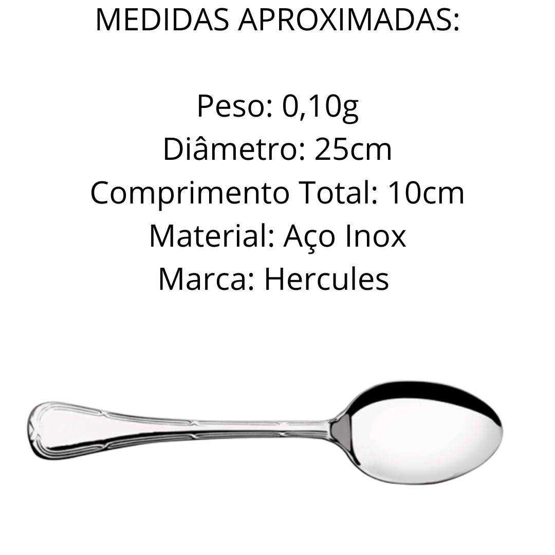 Colher de Café Croise Hercules aço inox Hercules