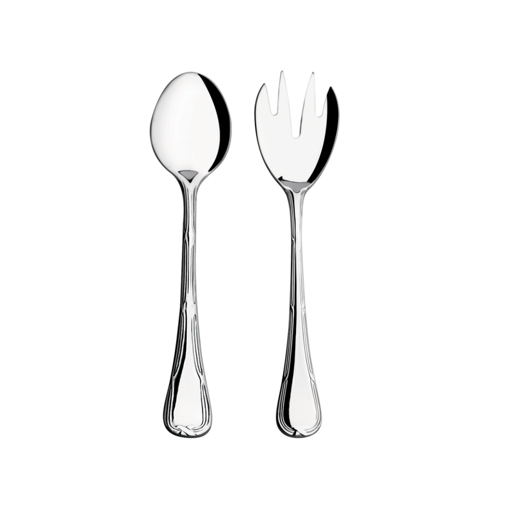 Talher Salada 2 Peças Croise Aço Inox Hercules