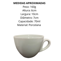 Conjunto 6 Xicara de Café Coquinho Jundiai Sem Pires BelaVista