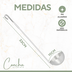 Concha Aluminio 33cm