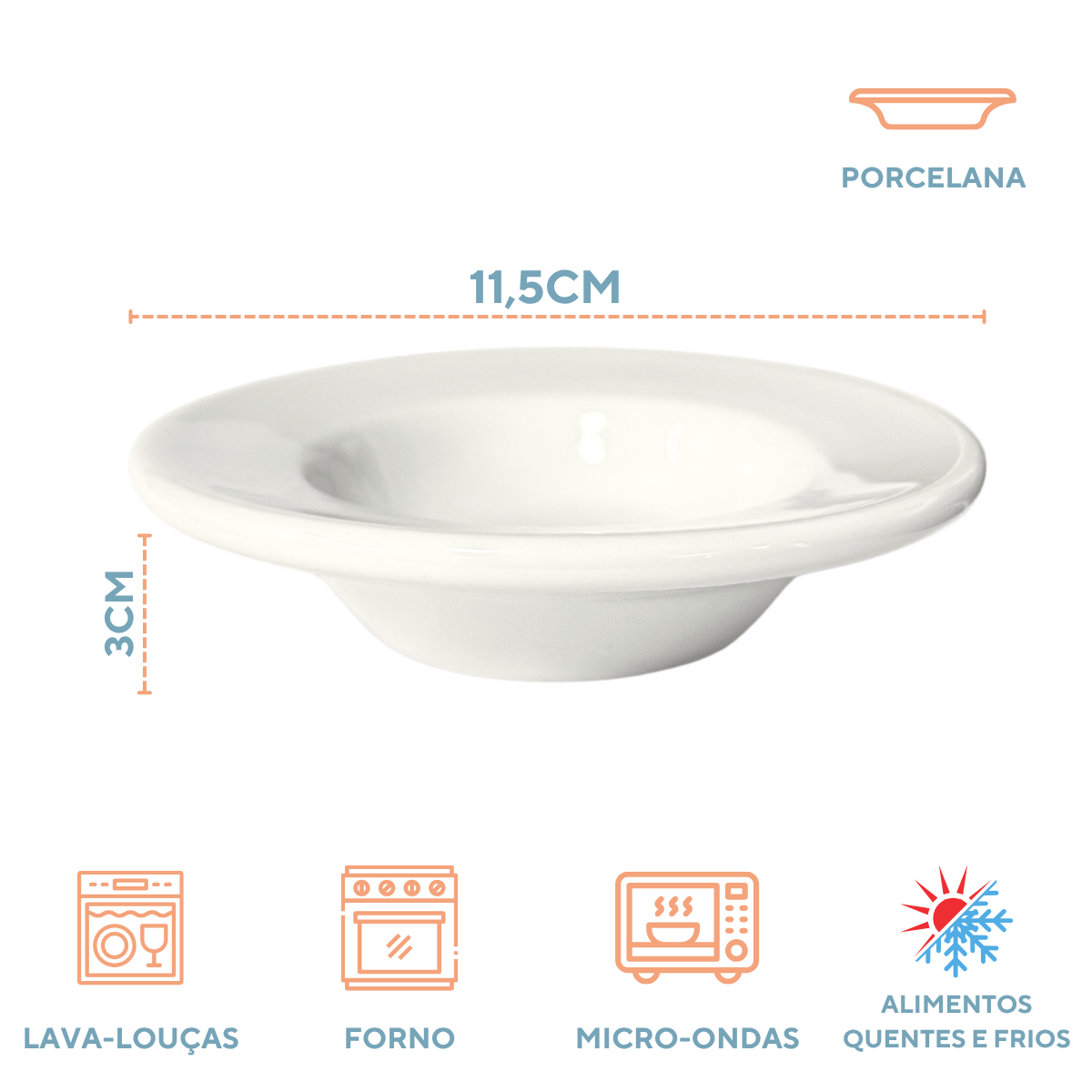 Pires chapéu pequeno porcelana