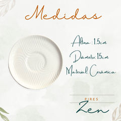 Xicara Chá Com Pires Zen 200ml - A Gourmet