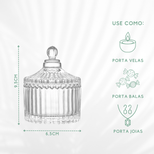 Potiche Decorativo Vidro - A Gourmet