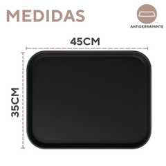 Bandeja Retangular Antiderrapante 45cm
