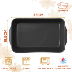 Travessa Retangular M Petróleo 1,7L