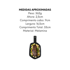 Mini Frigideira Servir Preta Melamina - A Gourmet