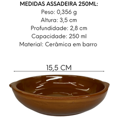 Prato Redondo Marrom Com Alça 16cm 250ML LaFaenza