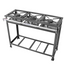 Fogão Industrial 3 Bocas Baixa Pressão - A Gourmet