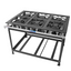 Fogão Industrial 6 Bocas Inox Baixa Pressão - A Gourmet