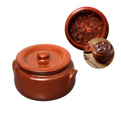 Caçarola de barro N°2 com tampa e asa 2,2L Motta