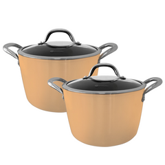 Panela Hugi N24 Com Tampa de Vidro em Aluminio e Aço Inox Jomafe