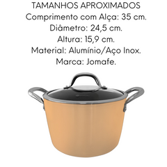 Panela Hugi N20 Com Tampa de Vidro Antiaderente Jomafe