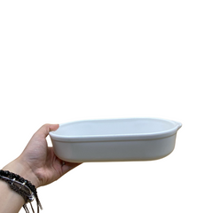 Assadeira Branca de Polipropileno 1,3L - A Gourmet