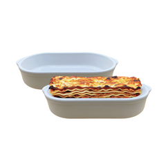 Assadeira Branca de Polipropileno 1,3L - A Gourmet