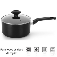 Panela N18 Induct+ Com Tampa de Vidro - A Gourmet