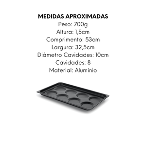 Bandeja 1/1 Com 8 Cavidades Para Ovos - A Gourmet