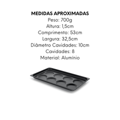 Bandeja 1/1 Com 8 Cavidades Para Ovos - A Gourmet