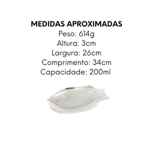 Petisqueira Peixe 200ml de Vidro - A Gourmet
