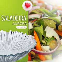 Saladeira Aurora 30,4cm de Vidro - A Gourmet