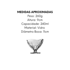 Taça Glory 240ml de Vidro - A Gourmet