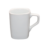 Caneca Quadrada 150ml Porcelana Branca BelaVista