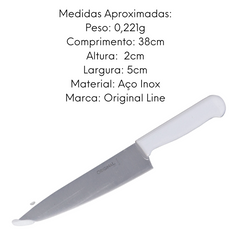 Faca Peixeira Premium 10° Aço Inox Original