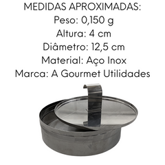 Modelador de Hambúrguer em Aço Inox Alissan