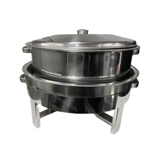 Rechaud Redondo 12L C/ Banho Maria de Aço inox - A Gourmet