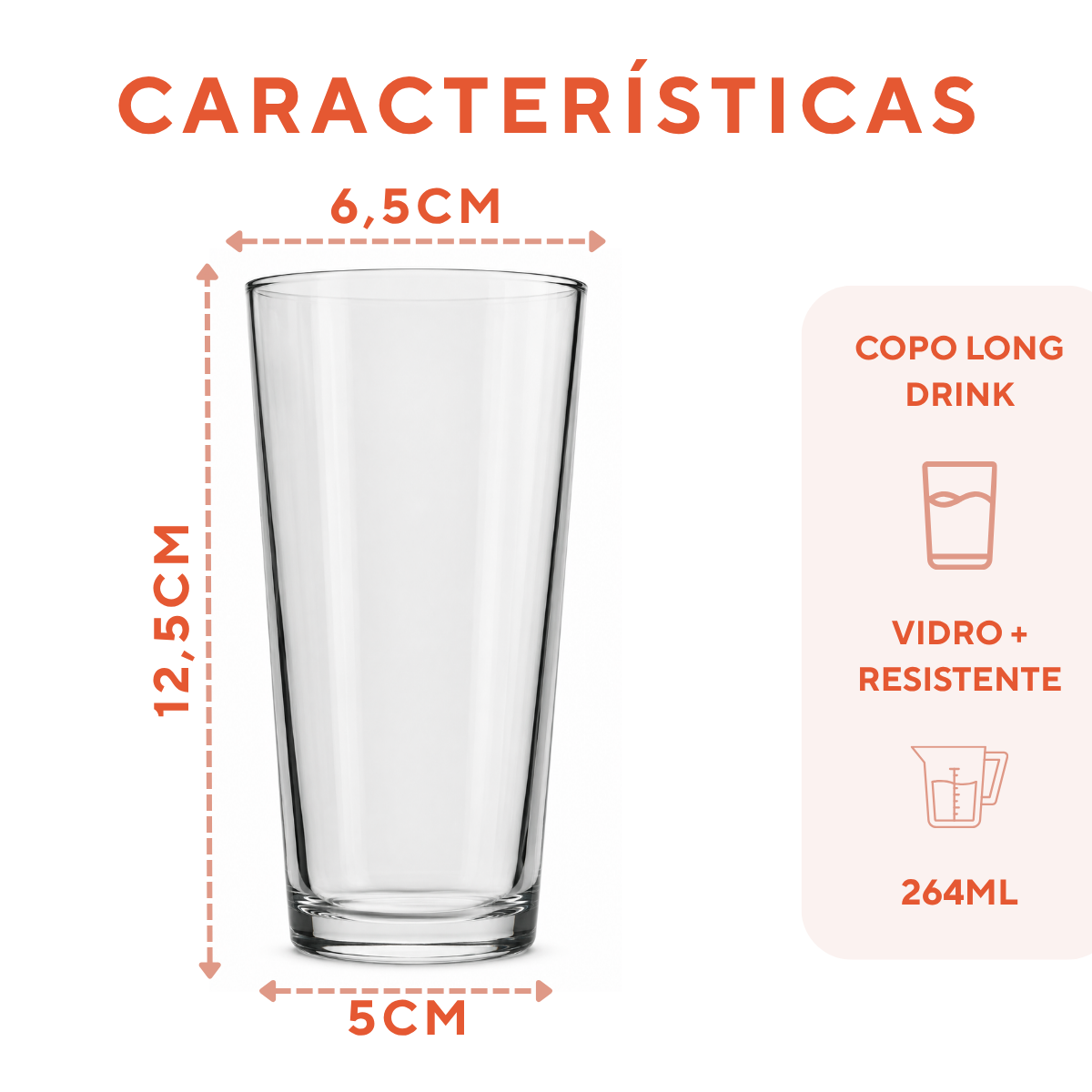 Copo Bar Long Drink Vidro