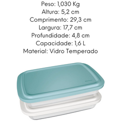 Assadeira Retangular 1,6L Marinex Nadir