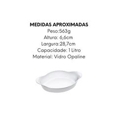 Assadeira Opaline Média 1L Nadir