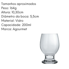 Taça Paulista de Vidro 200ml Nadir