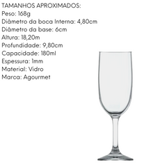 Taça Champangne Gallant 180ml Nadir
